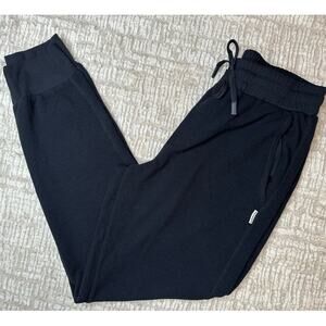 Avalanche Black Waffle Joggers